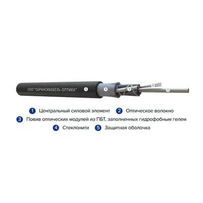Кабель оптоволоконный ОКМС-8(G.652.D) 3кН